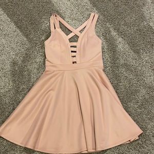 Macy’s salmon-colored dress, size large